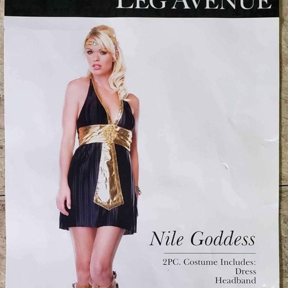 BRAND NEW ADULT SEXY WOMEN'S EXTRA SMALL NILE GODDESS COSTUME Leg Avenue